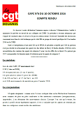 CAPC n°6 du 10/10/2016 - Compte-rendu et déclaration liminaire