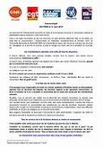 Communiqué de l’intersyndicale Occitanie
