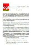 CAPC n°6 -  déclaration liminaire et compte-rendu