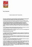 Courrier au président CHSCT 75